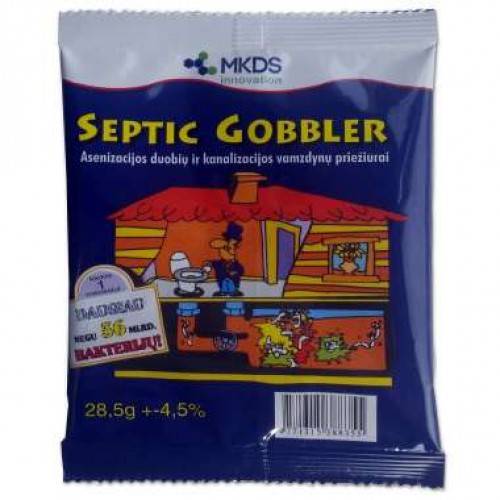 Septic Gobbler bioenzīmi saus. tualetēm un nosēdumbed. 28.5g Septic Gobbler bioenzīmi saus. tualetēm un nosēdumbed. 28.5g